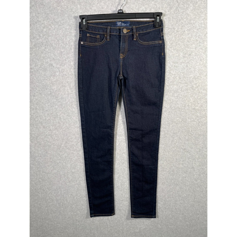 Gap For Good Jeans Womens 14 Blue Denim Regular Stretch Super Skinny Leg Outdoor